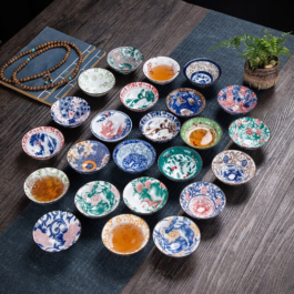 Xícara de Chá Japonesa Multicolor