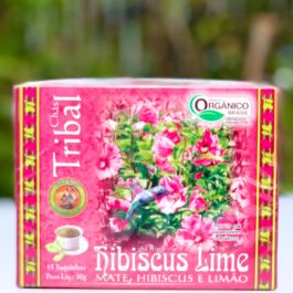 Chá Erva Mate Hibiscus Lime Orgânico